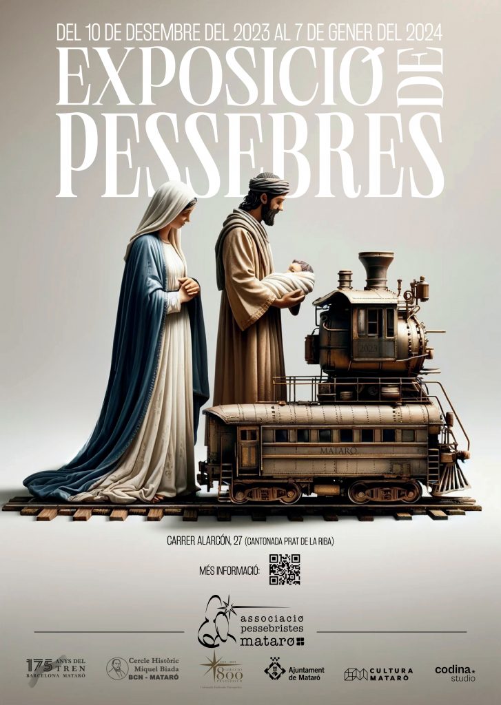Cartell Exposició de Pessebres Nadal 2023 Mataró